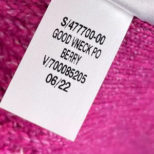 Old Navy V-Neck Melange Shaker Stitch Cocoon Pullover Sweater Berry Pink Medium thumbnail 9
