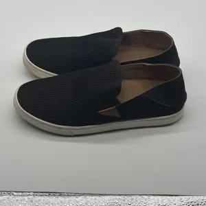 OluKai Pehuea Black Mesh Slip On Sneakers Drop In Heel Womens 9 thumbnail 4