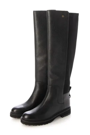 Cole‎ Haan Greenwich Tall Waterproof Riding Boots Black Leather Size 9 thumbnail 1
