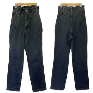 Abercrombie & Fitch Mom Jeans Size 26 / 2 Black Stonewash Paperbag High Rise thumbnail 11