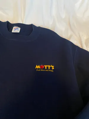 MOTTS navy blue crewneck thumbnail 5