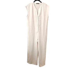 ZARA‎ Wide Leg Jumpsuit White Small thumbnail 2