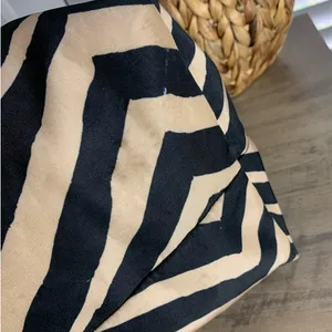 Coach y2k Devin Black Tan Zebra Print Nylon Overnight Tote Pouch thumbnail 9