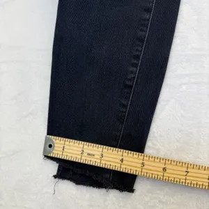 MOTHER Stunner Zip‎ Ankle Step Fray Jeans All I Want Faded Black Skinny Size 26 thumbnail 8