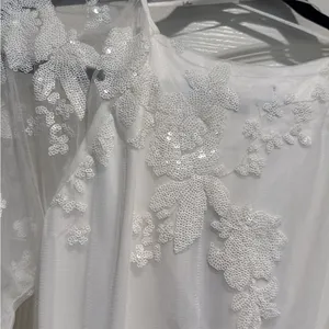 NWT‎ Lulus white lace sequin romper XS thumbnail 8