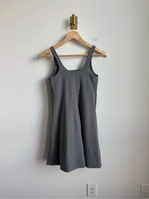 Natural Reflections Women's Active Dress Built In Bra Shorts Gray Size XS thumbnail 7