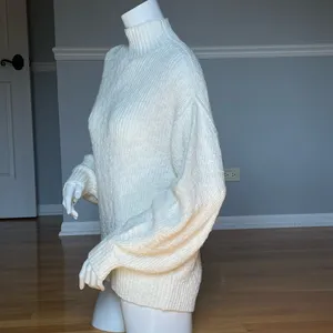 NWT Aerie Ivory Cream Mock Neck Sweater Women’s M 100% Cotton $64.95 thumbnail 2
