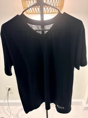 Von Dutch Black Crewneck Tee with Subtle Logo thumbnail 1