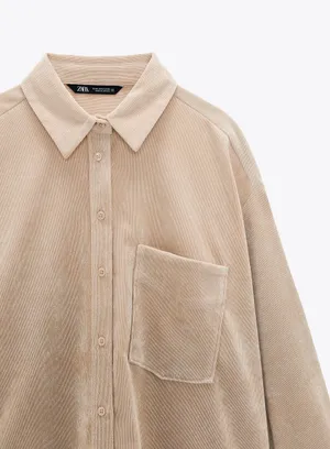 Corduroy Oversized Flannel thumbnail 6