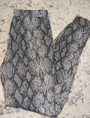 These Three Boutique Snake Print Joggers thumbnail 2