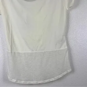 Gymshark Womens Whitney‎ Simmons Longline Lightweight Tee White XS NWT thumbnail 4