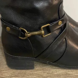 RAMPAGE womens black/brown knee high ILLISA riding boots size 7.5 thumbnail 2