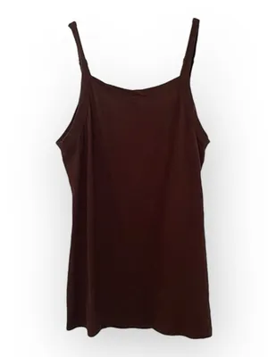 new Troo ❤︎︎ Crystal Embellished Fleur De Lis Thin Strap Tank Top ❤︎︎ Cocoa XL thumbnail 5