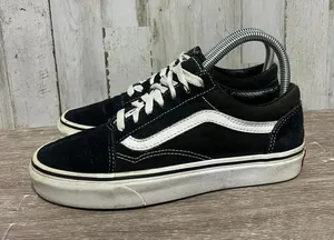 Vans Old Skool Unisex‎ Black Canvas Suede Sneakers Men's 5 / Women's 6.5 thumbnail 1