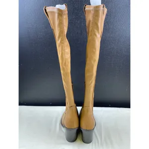 Franco Sarto Women's Camel Stretch Tall Boots/Shoes Heels 4" Size 9M SKU 5163 thumbnail 6