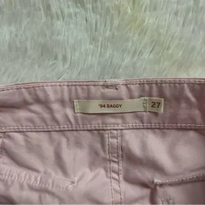 Levi’s 94 Baggy Cargo Pants Chalk Pink Women’s Size 27/30 Y2K 90s thumbnail 10