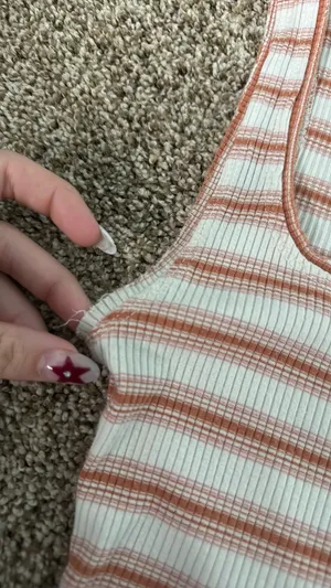 Striped tank top Orange thumbnail 3