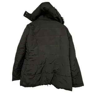 New York & Company Black Puffer Jacket Women’s Large | Zip Front Coat w/ Hood thumbnail 6