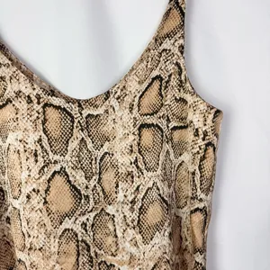 BooHoo Light Brown Snake‎ Print Satin Feel Cami Tank Top 6 thumbnail 3