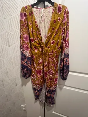 NWT Anthropologie printed floral tunic size L thumbnail 5