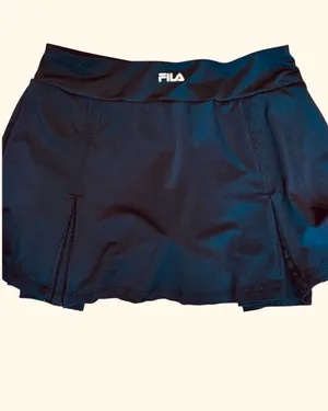 Fila Black Mesh Pleat Athletic Skort Tennis Pickle Ball S thumbnail 4