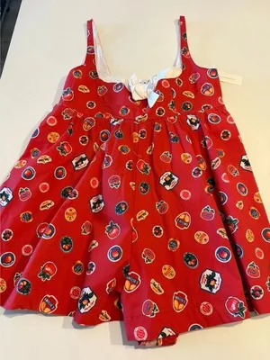 Maeve Anthropologie Red Romper thumbnail 1