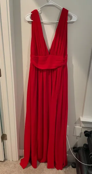 Lulus Heavenly Hues Red Maxi Dress thumbnail 1