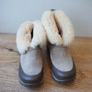 Dansko Women's Size 38 Shearling Suede Ankle Boots Grey Comfort Casual Fall thumbnail 2