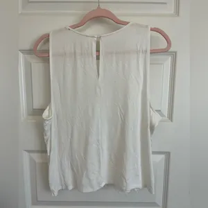 Takara White Lace Tank Top Blouse Size L thumbnail 6