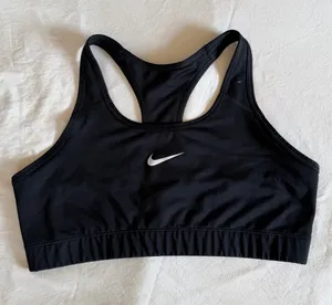 Nike Victory Dri-FIT Medium Support Racerback Sports Bra Black XL thumbnail 1