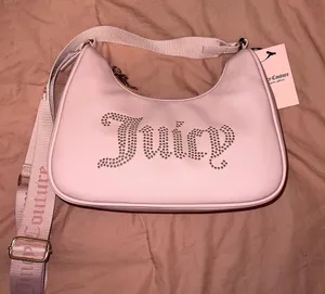 Juicy Couture Pink Shoulder‎ Bag with Gold Logo and zipper thumbnail 1