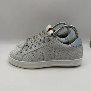 P448 Women's John Margot Sneaker Shoes Blue White‎ Cork Size EU 36 US Size 6-6.5 thumbnail 2