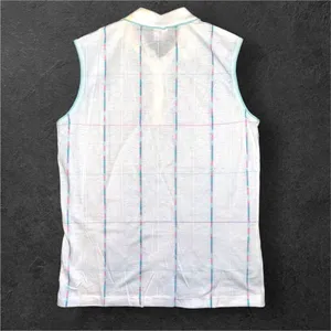 80s Vintage TAIL Womens White Sleeveless Striped Top sz M USA Resort Golf Preppy thumbnail 4
