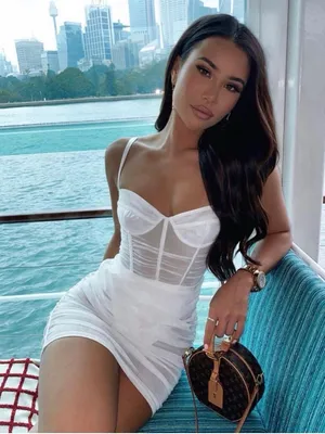 Leau Miami Mesh Corset Mini Dress thumbnail 1