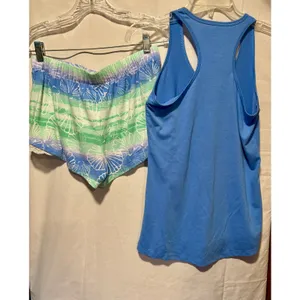 Authentic American Heritage PJ set Top and Short Shell No Im Waking Up Sz S Lot2 thumbnail 2