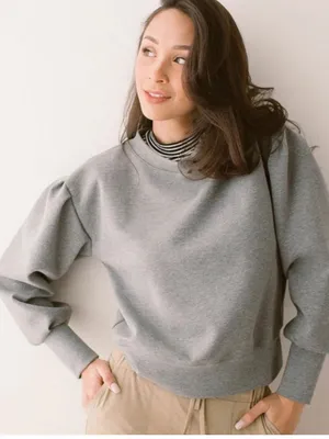 Albion Puff sleeve Neo Crop Sweatshirt Women’s Large $128 thumbnail 1