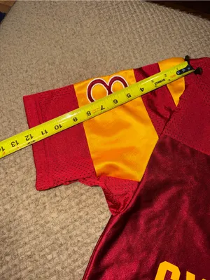 PINK Victoria's Secret Iowa State Cyclones Red and Yellow Oversized Jersey thumbnail 10
