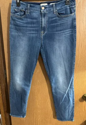 Jen7 for All Mankind Women's Leopard Ankle Skinny Jeans, Size 12 thumbnail 1