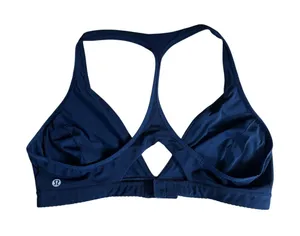 Lululemon All Day Breeze Bra Size 12 Navy LW2DT8S Racerback Gym thumbnail 1