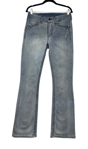 Seven7 Jeans Womens 6 Light Wash Bootcut Denim Distressed Blue‎ Pants Classic thumbnail 1