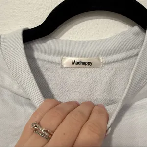 MADHAPPY Light Blue Crewneck Lightweight Sweater XS thumbnail 3