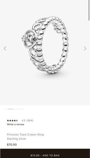 Pandora Crown Ring Princess thumbnail 2