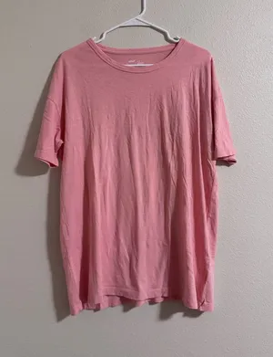 NWT American eagle Relaxed Fit Short Sleeve Tee - Pink thumbnail 1