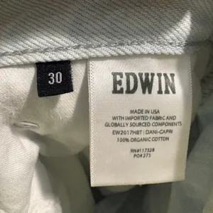 EDWIN DANI capri Barrel ankle Jean‎ light wash cropped size 30 thumbnail 6