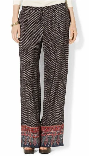 Lauren Ralph Lauren Geometric Wide Leg Pants‎ Size 12 Petite thumbnail 1