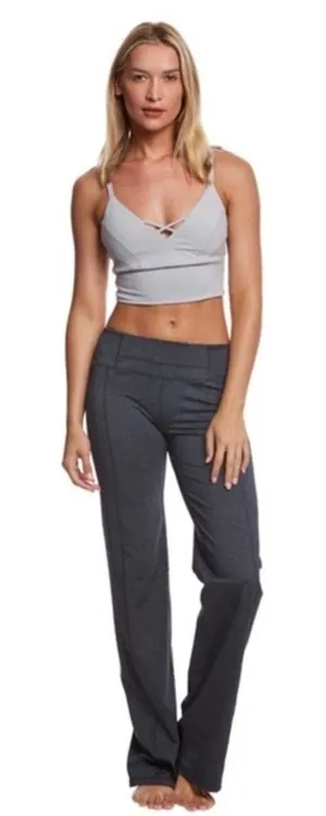 Prana Julia Straight Leg Yoga Pants Short Inseam Women’s Size Medium Dark Grey thumbnail 1