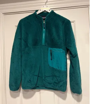 Patagonia Women's Re-Tool 1/2-Zip Pullover green women's small‎ thumbnail 1