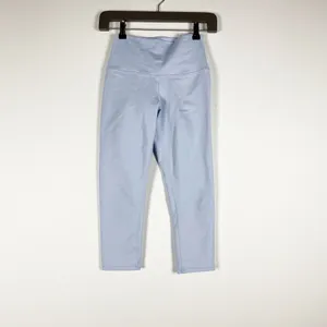 Alo Yoga Women's High Rise Athletic Work Out Lounge Leggings Light Blue XS thumbnail 1