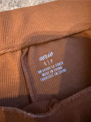 aerie Flared Leggings in Rust Orange thumbnail 5