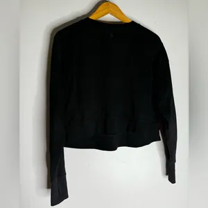 sweaty betty Size 0-2 Black Crew Neck Long Sleeve Sweatshirt CP0528‎ thumbnail 2
